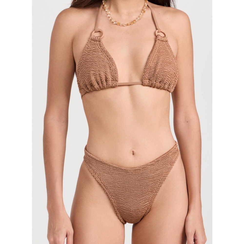 Tan Knit Bikini Set